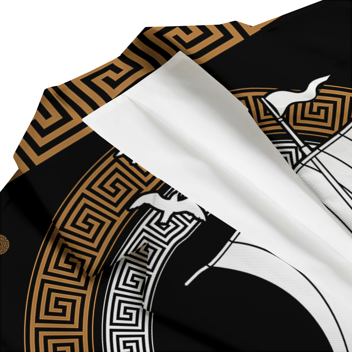 Viking Ship Norse Drakkar Men's Blazer-grizzshop