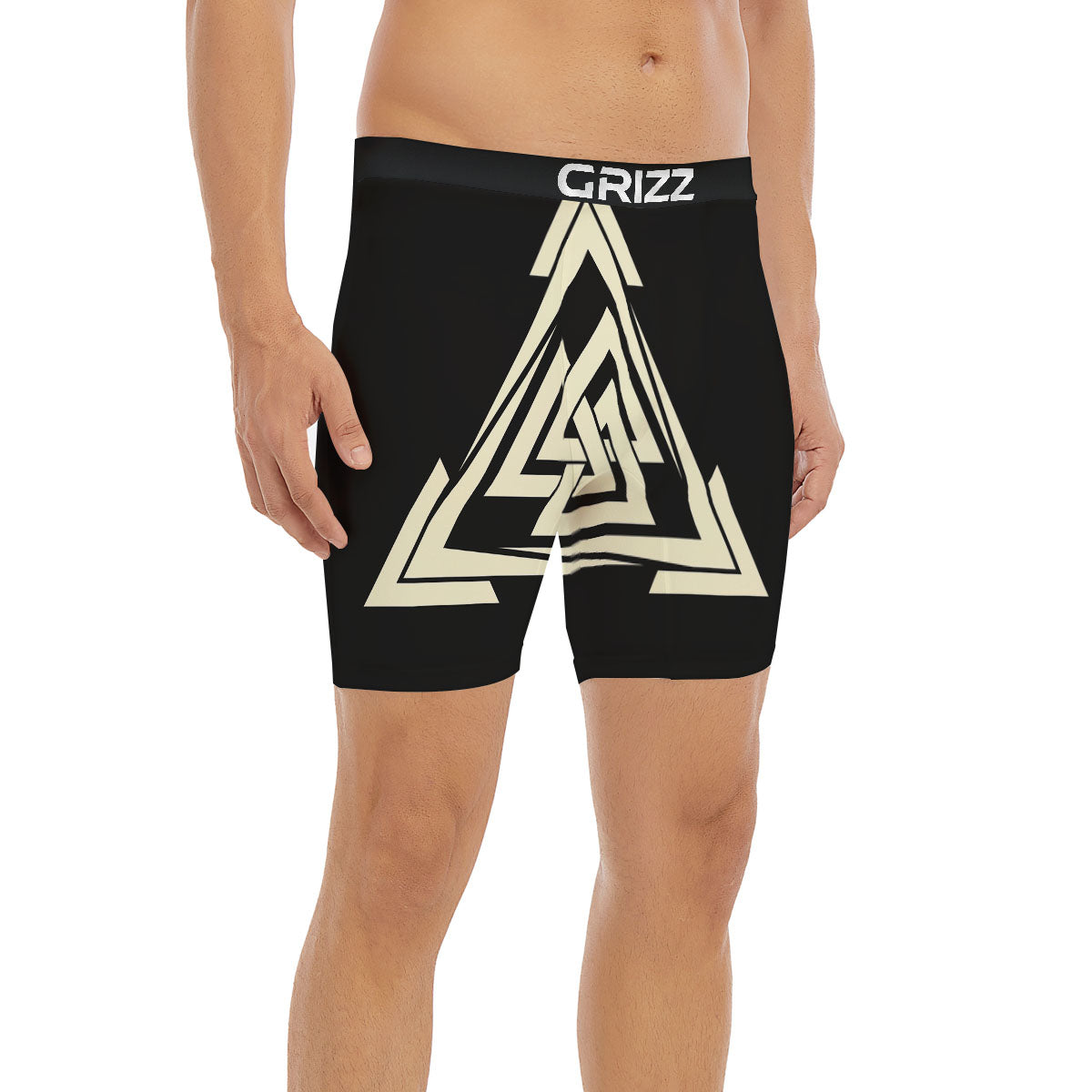 Viking Valknut Scandinavian Symbol Print Boxer Briefs-grizzshop