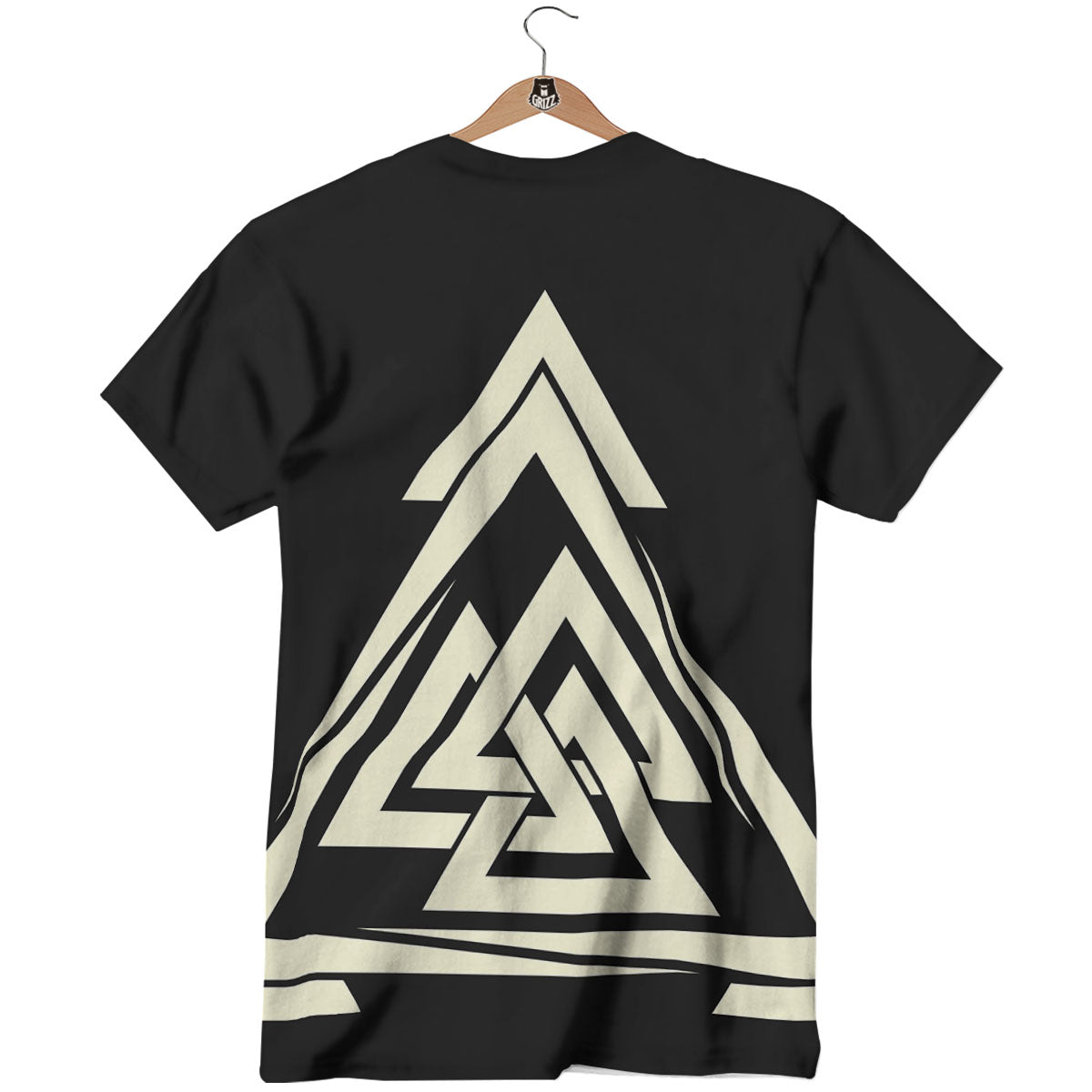 Viking Valknut Scandinavian Symbol Print T-Shirt-grizzshop