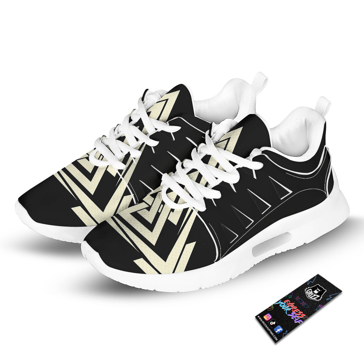 Viking Valknut Scandinavian Symbol Print Tennis Shoes-grizzshop