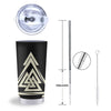 Viking Valknut Scandinavian Symbol Print Tumbler-grizzshop