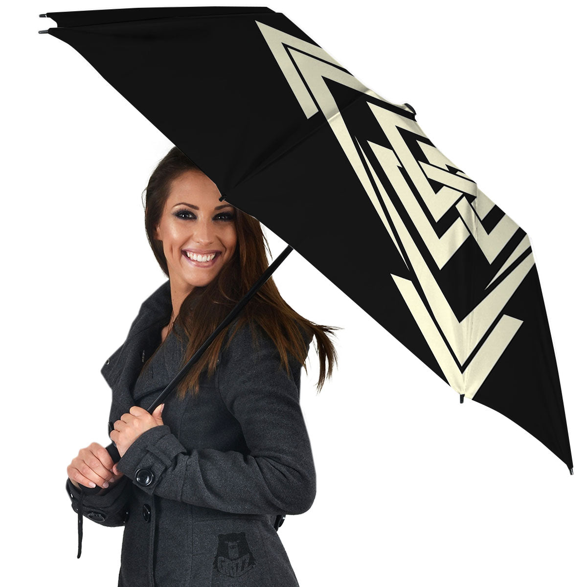 Viking Valknut Scandinavian Symbol Print Umbrella-grizzshop