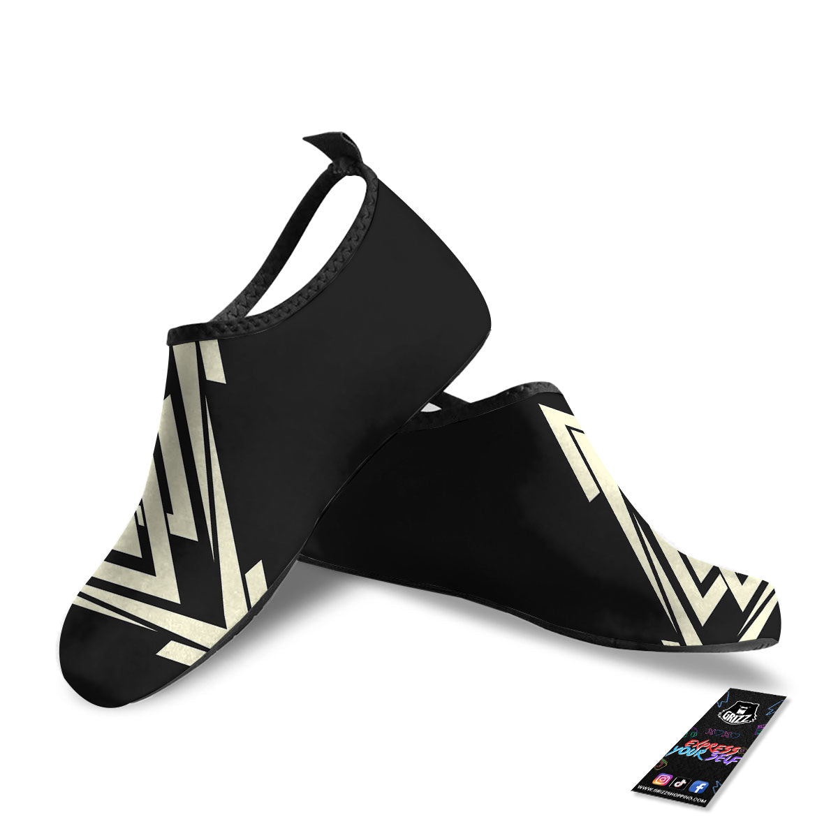 Viking Valknut Scandinavian Symbol Print Water Shoes-grizzshop