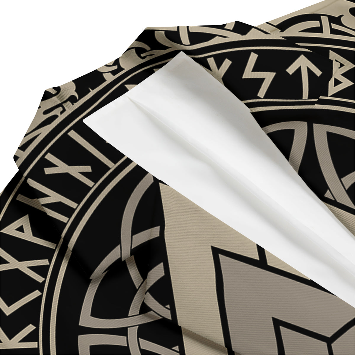 Viking Walknut Symbol Print Men's Blazer-grizzshop