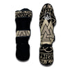 Viking Walknut Symbol Print Muay Thai Shin Guards-grizzshop