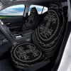 Viking Yggdrasil White And Black Print Car Seat Covers-grizzshop