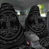 Viking Yggdrasil White And Black Print Car Seat Covers-grizzshop