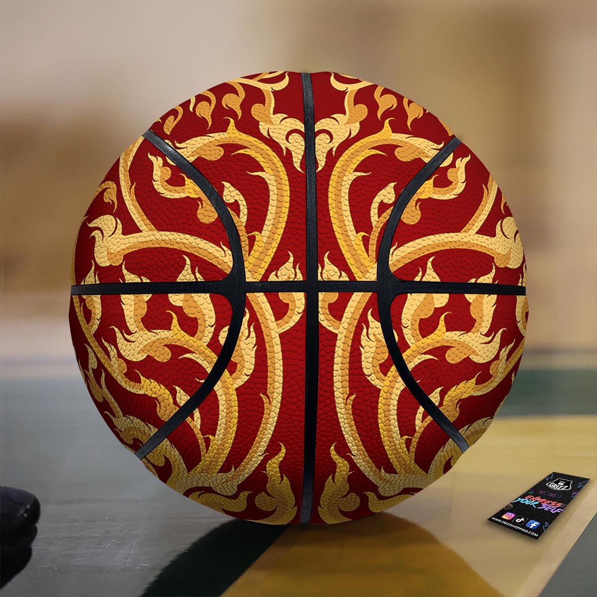 Vines Thai Winding Print Basketball