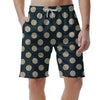 Vintage Black Polka Dot Men's Shorts-grizzshop