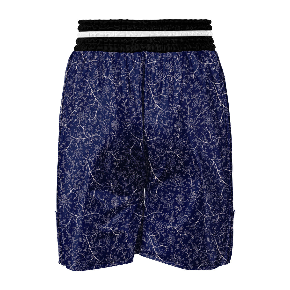 Vintage Chintz Floral Print Pattern Boxing Shorts-grizzshop