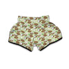 Vintage Coconut Print Pattern Muay Thai Boxing Shorts-grizzshop