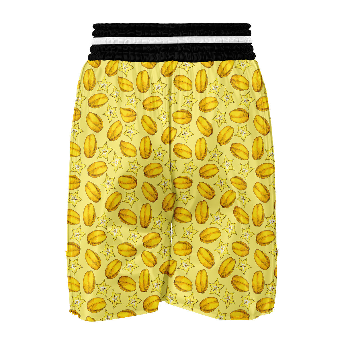 Vintage Color Corambola Print Pattern Boxing Shorts-grizzshop