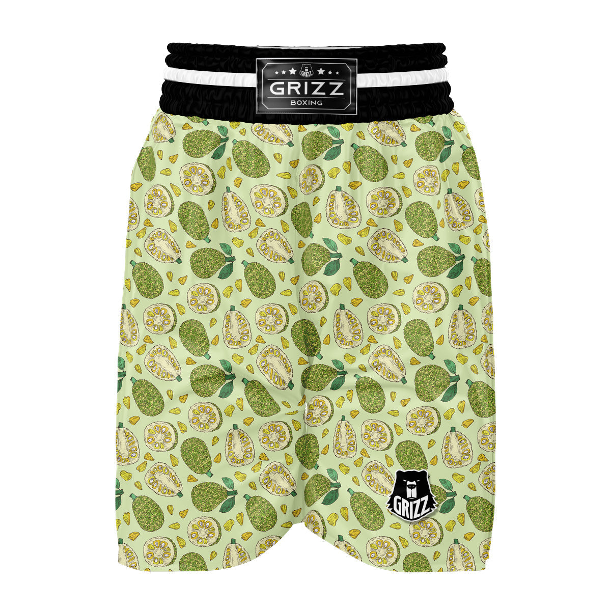 Vintage Color Jackfruit Print Pattern Boxing Shorts-grizzshop
