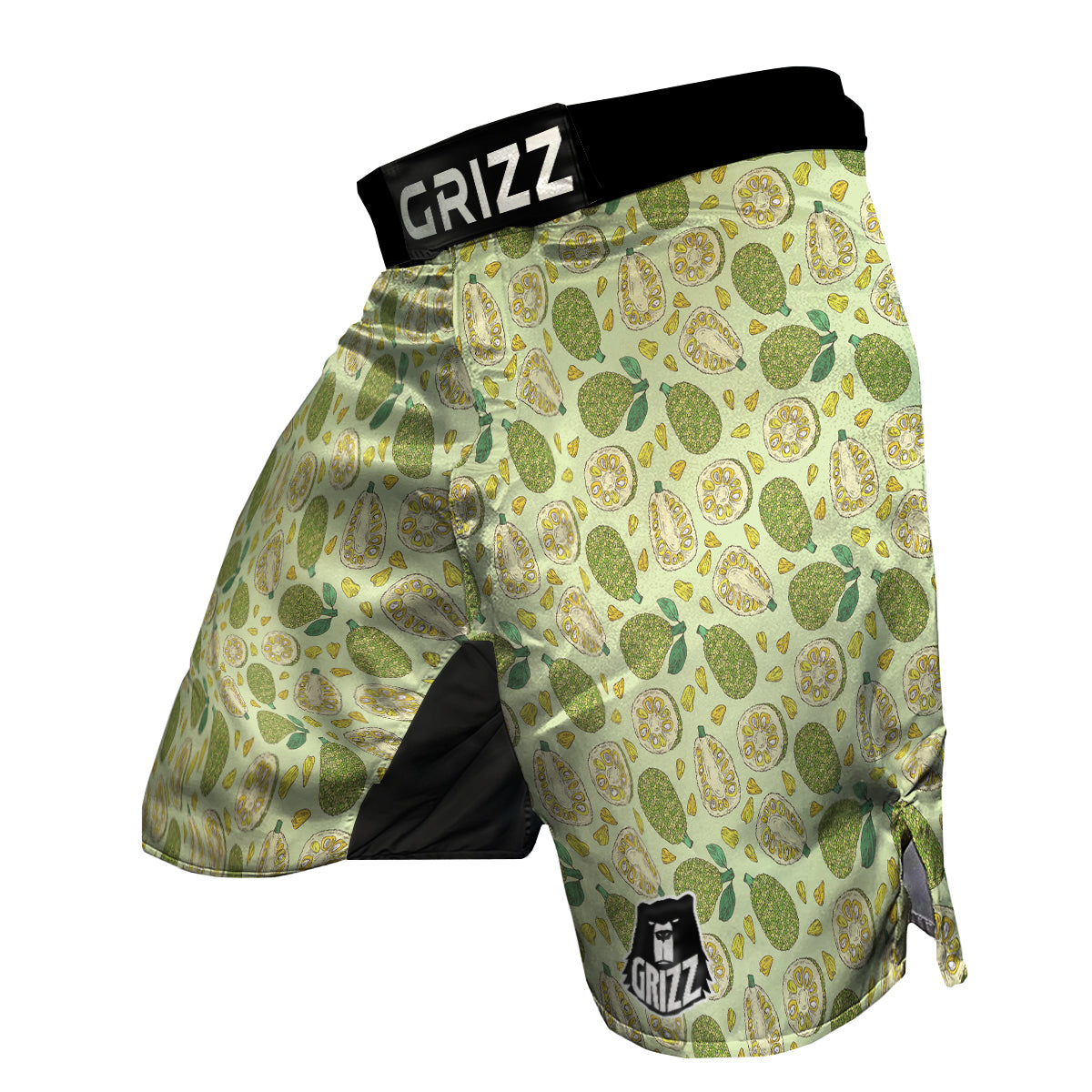 Vintage Color Jackfruit Print Pattern MMA Shorts-grizzshop