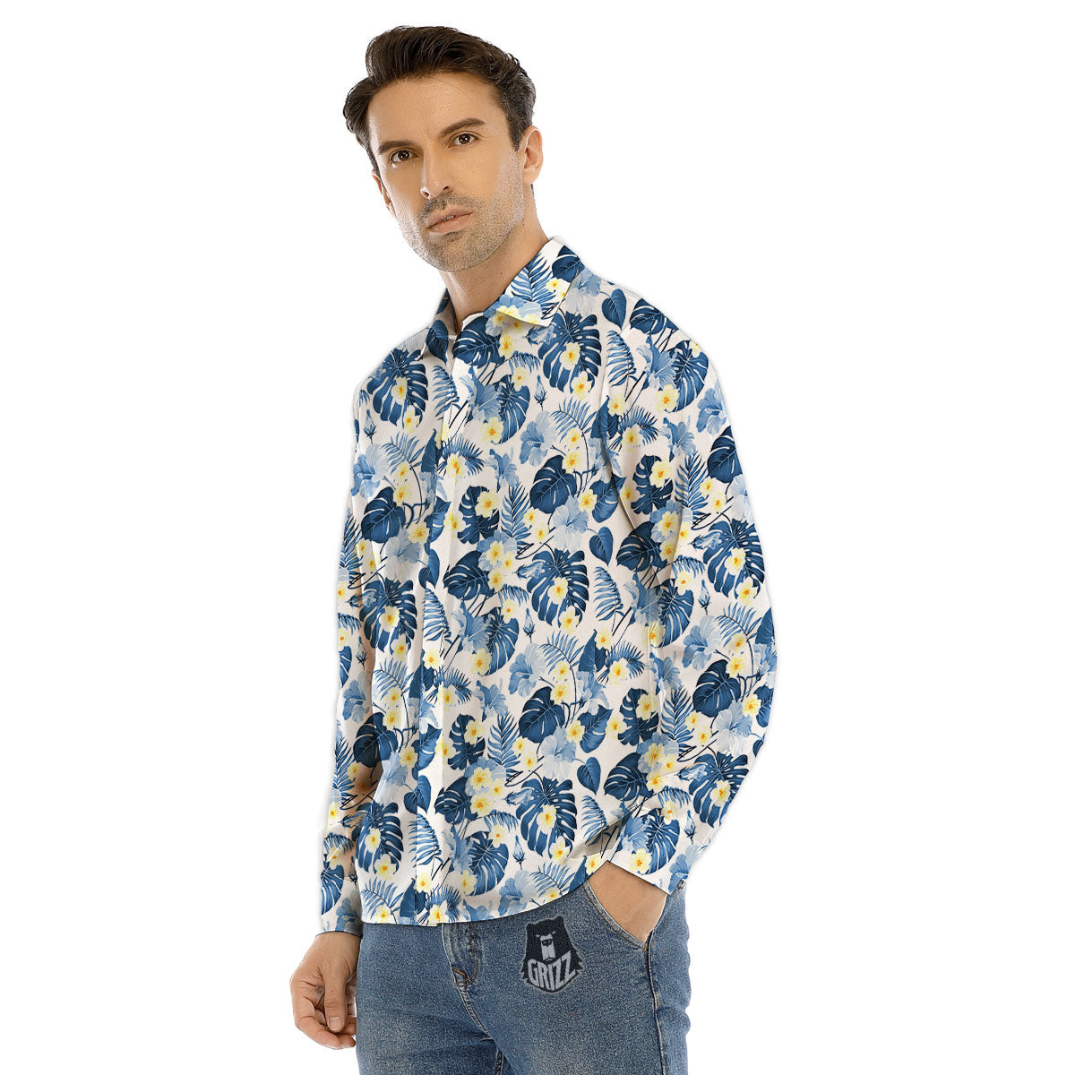 Vintage Cowboy Boots Print Pattern Men's Dress Shirts-grizzshop