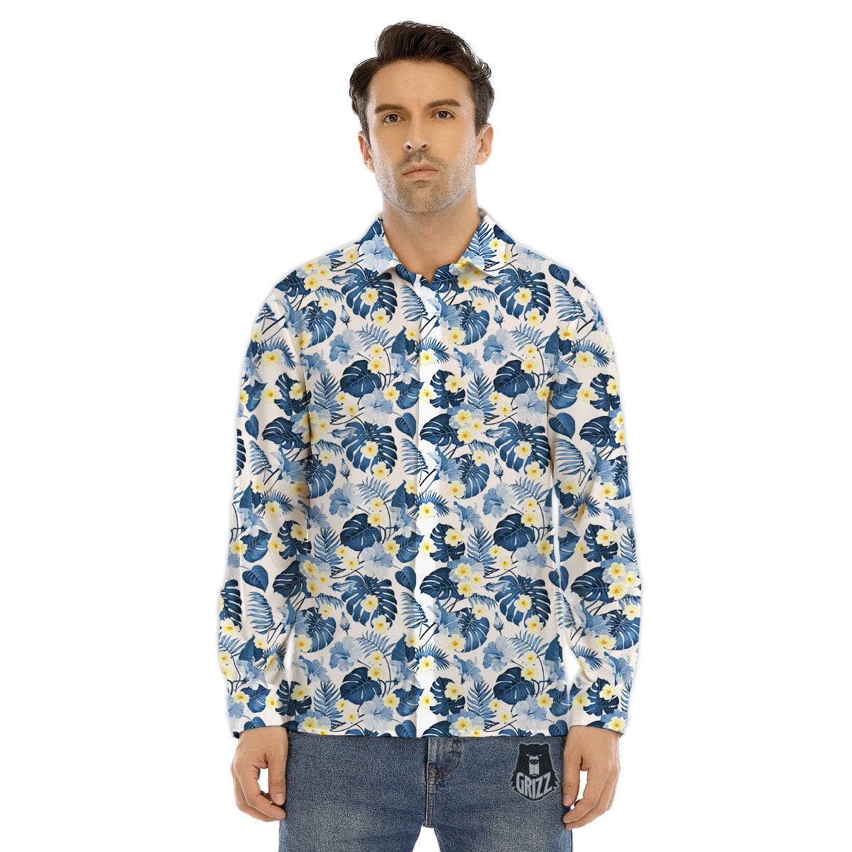 Vintage Cowboy Boots Print Pattern Men's Dress Shirts-grizzshop
