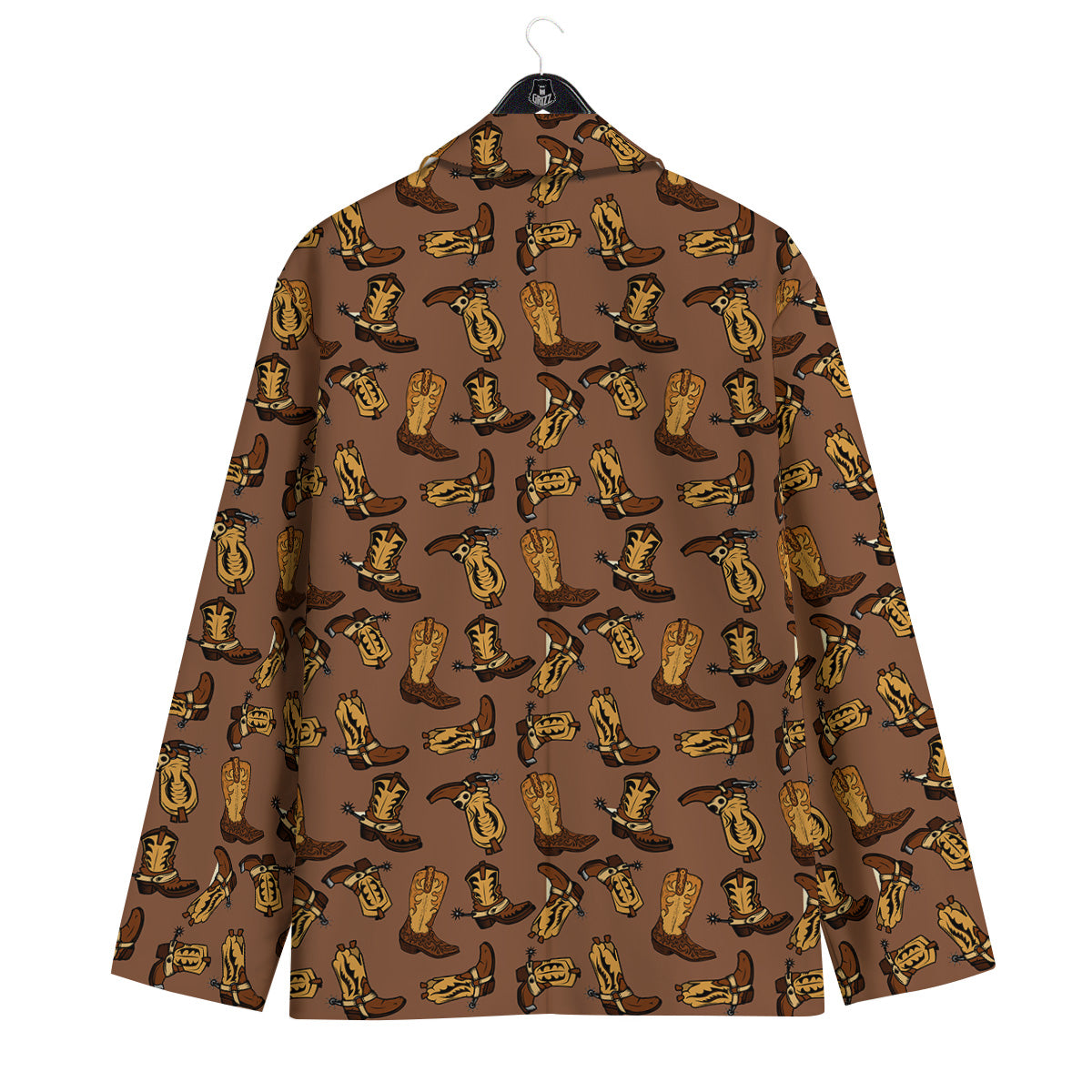 Vintage Cowboy Boots Print Pattern Men's Sport Coat-grizzshop