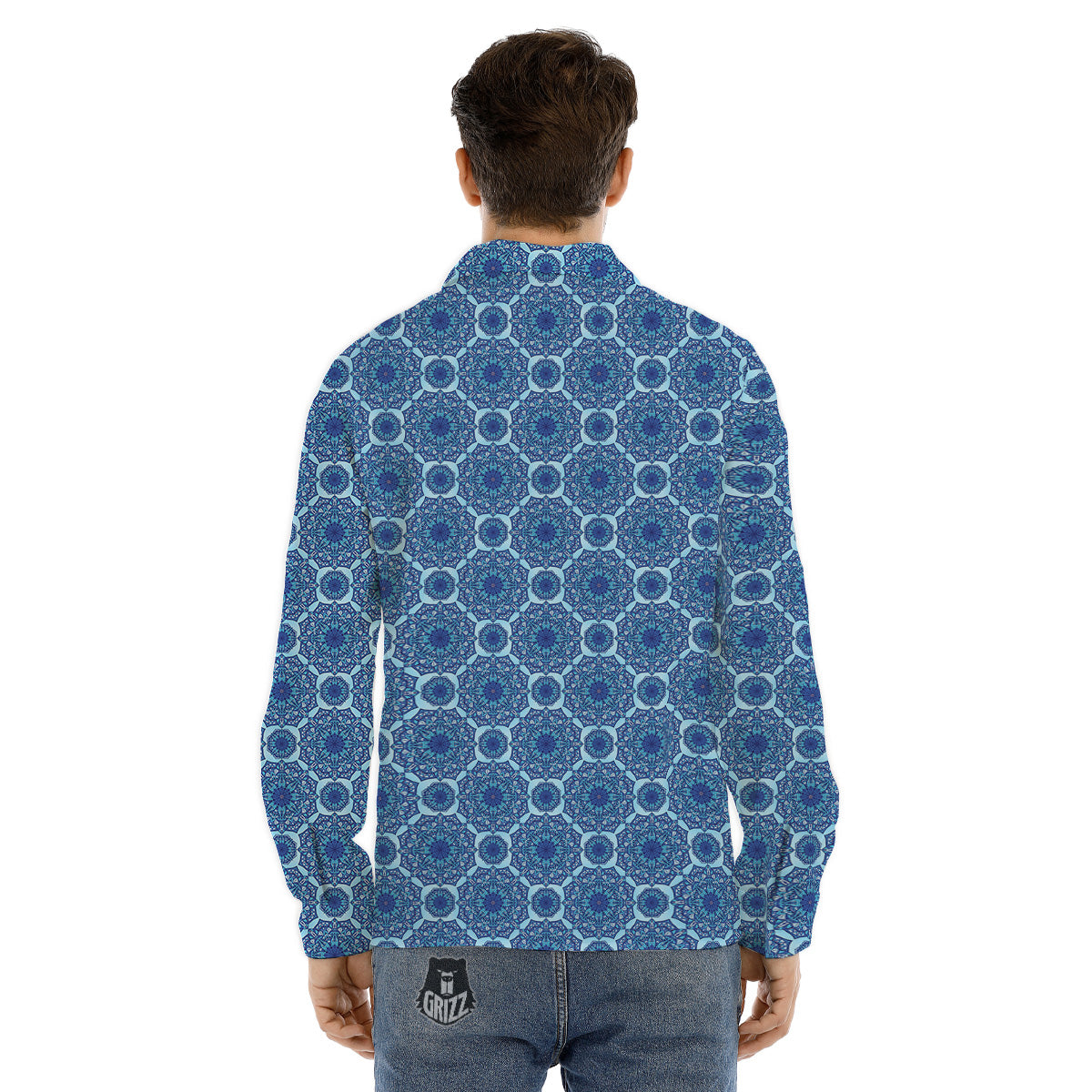 Vintage Cowboy Print Pattern Men's Dress Shirts-grizzshop