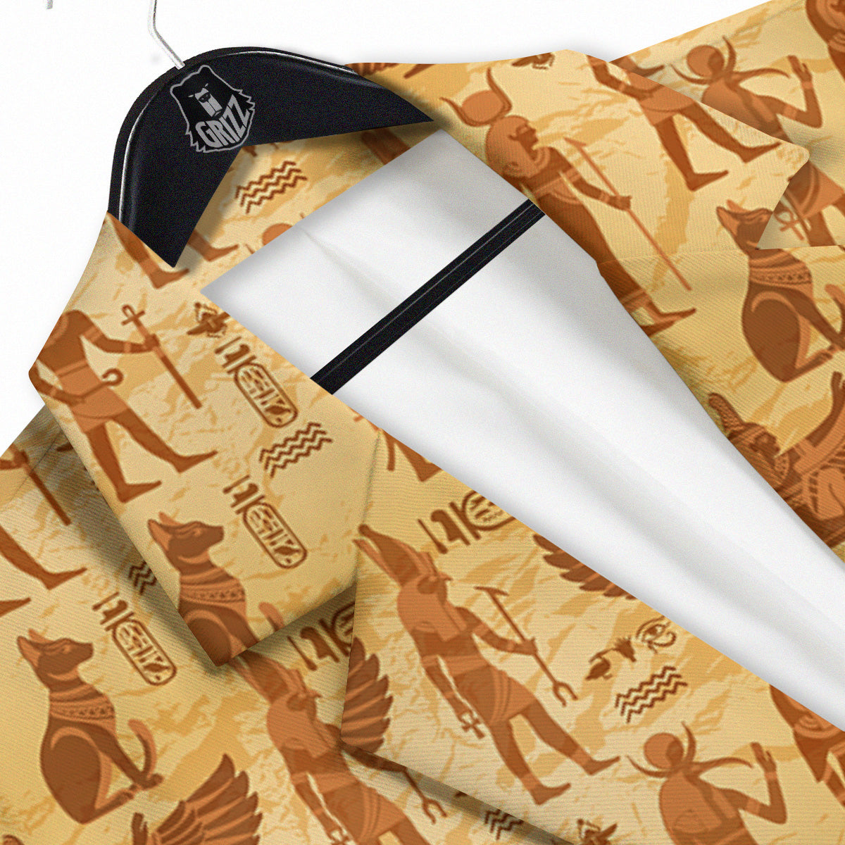 Vintage Egypt Papyrus Ancient Print Pattern Men's Sport Coat-grizzshop