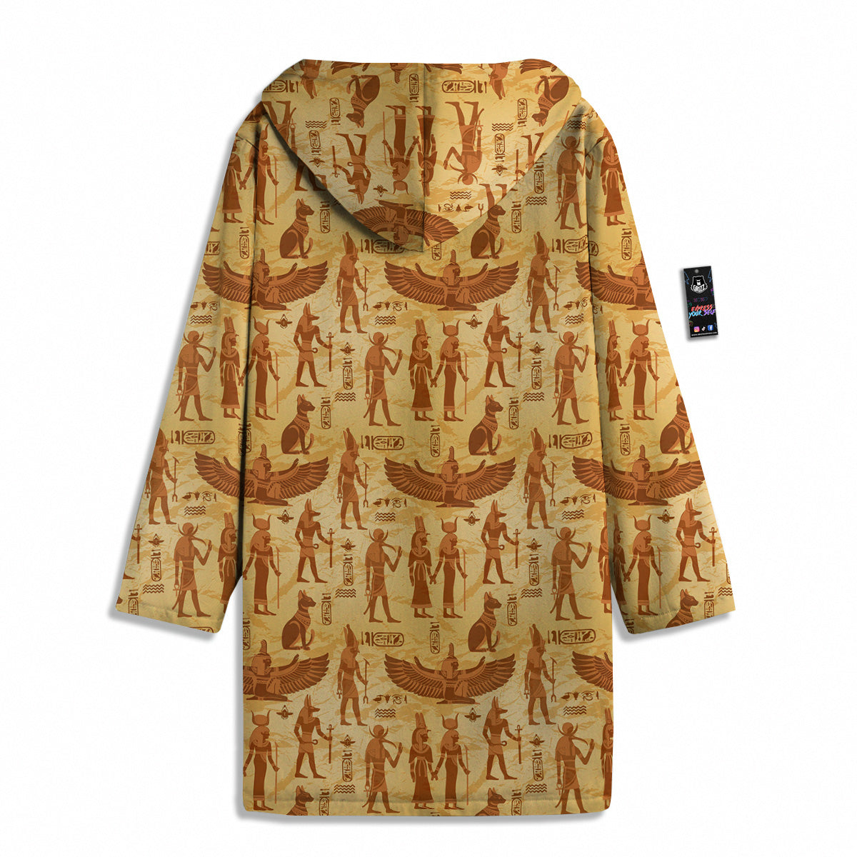 Vintage Egypt Papyrus Ancient Print Pattern Men's Windbreaker Jacket-grizzshop