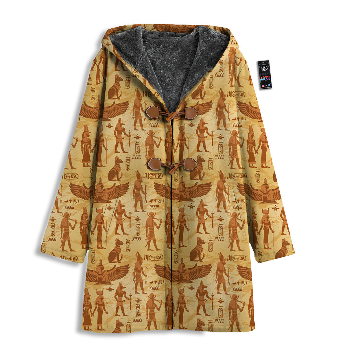Vintage Egypt Papyrus Ancient Print Pattern Men's Windbreaker Jacket-grizzshop