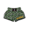 Vintage Fern Leaf Print Pattern Muay Thai Boxing Shorts-grizzshop