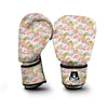 Vintage Flamingo Pink Pineapple Print Boxing Gloves-grizzshop