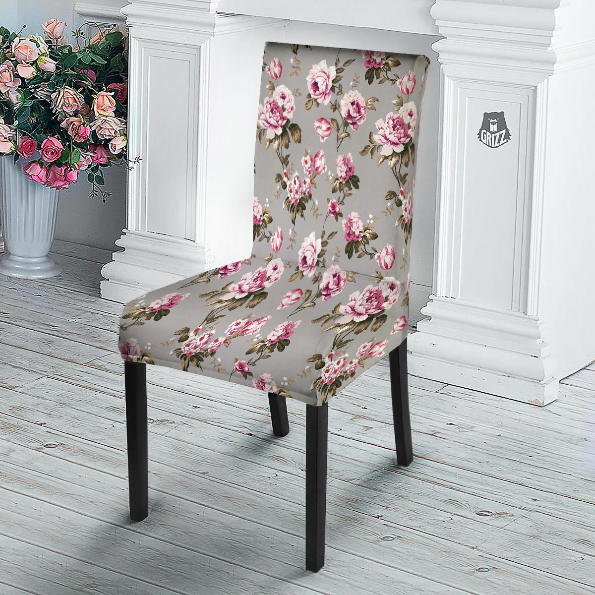 Vintage floral dining discount chairs