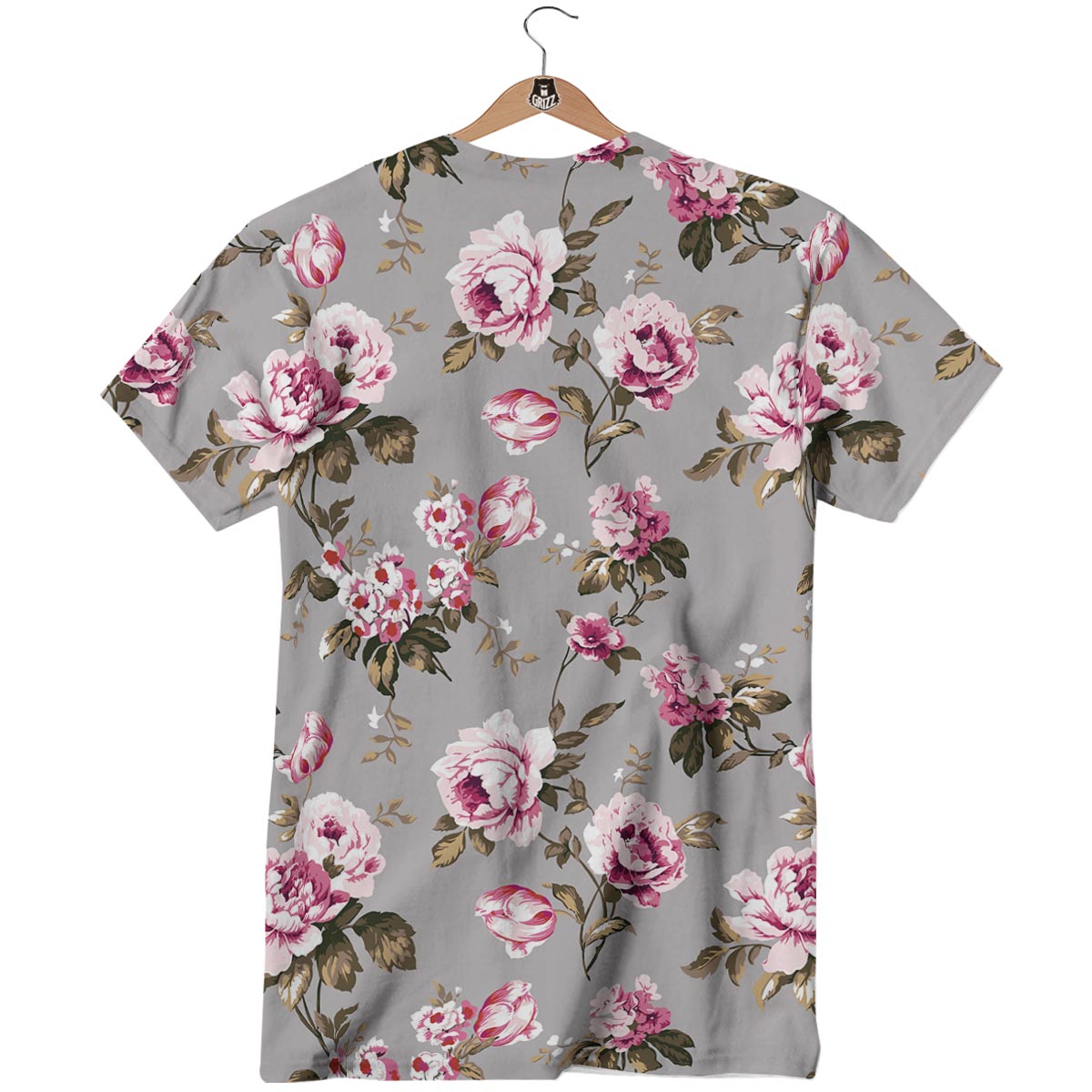 Vintage Floral Shabby Chic Print Pattern T-Shirt-grizzshop