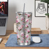 Vintage Floral Shabby Chic Print Pattern Tumbler-grizzshop