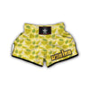 Vintage Pear And Leaf Print Pattern Muay Thai Boxing Shorts-grizzshop