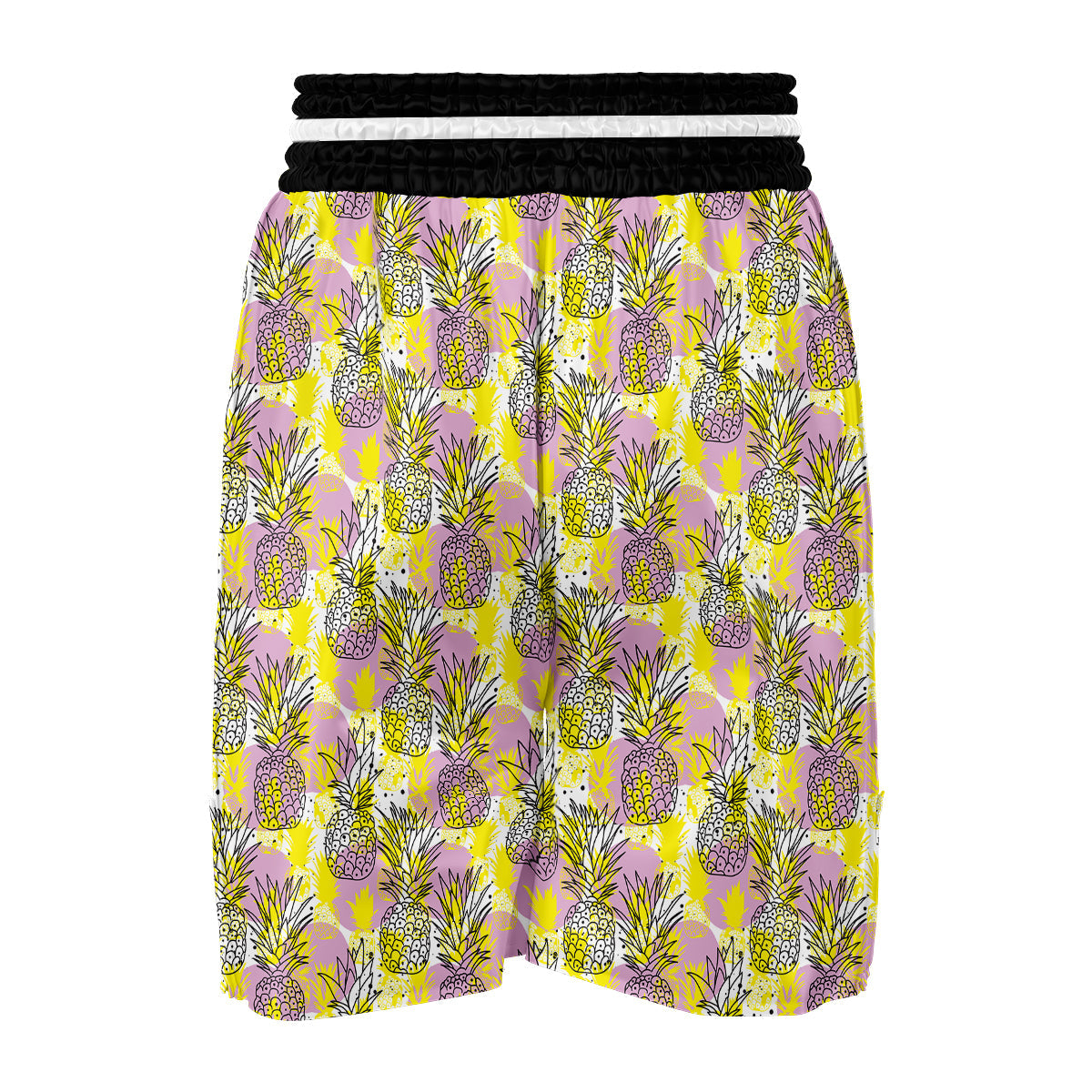 Vintage Premium Drawing Pineapple Print Boxing Shorts-grizzshop