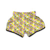 Vintage Premium Drawing Pineapple Print Muay Thai Boxing Shorts-grizzshop