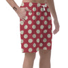 Vintage Red Polka Dot Men's Shorts-grizzshop