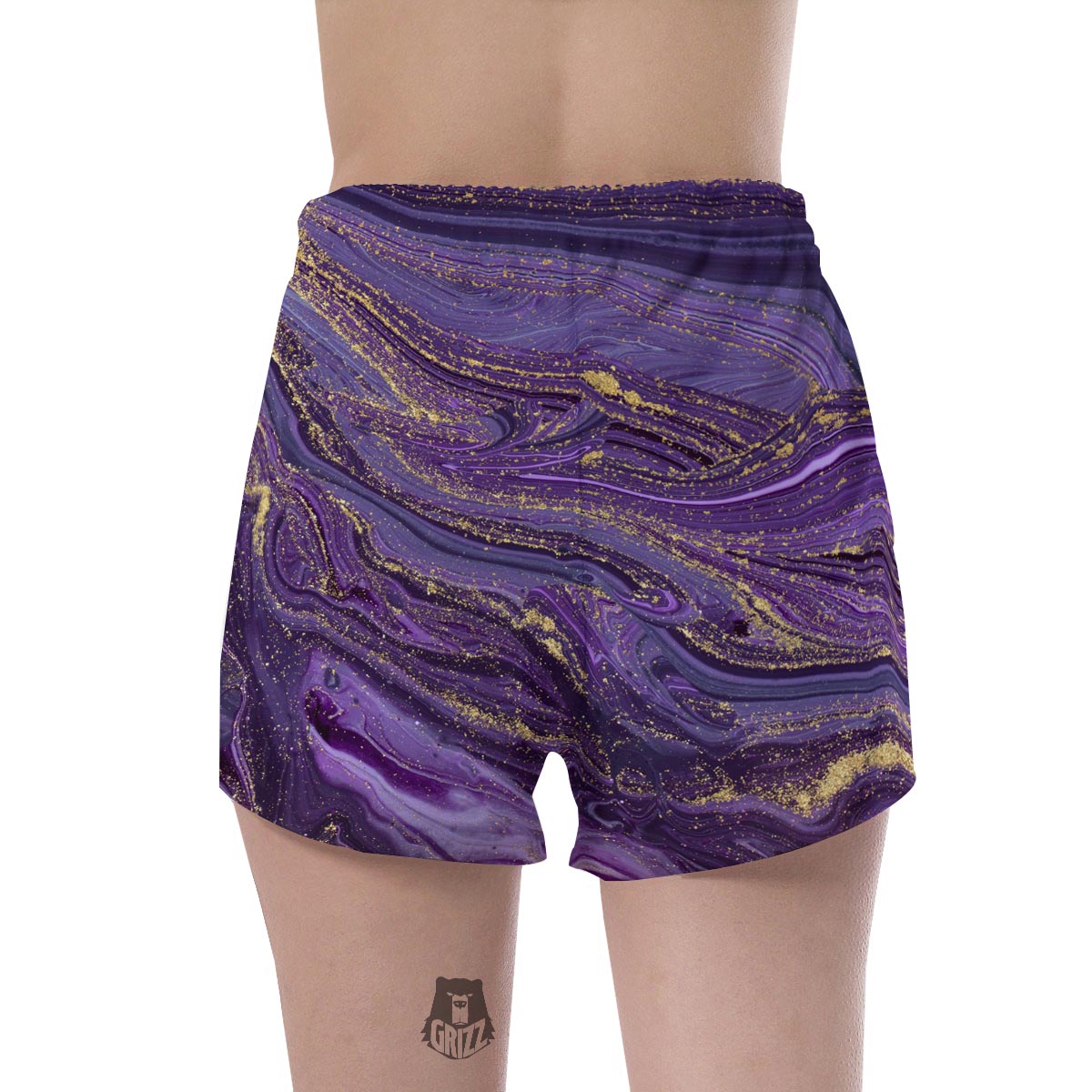 Violet Marble Women's Shorts-grizzshop