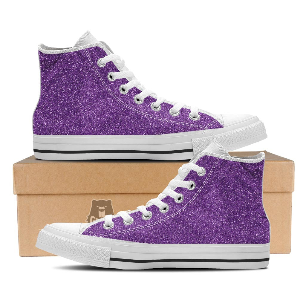 Purple glitter hot sale high tops