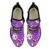 Violet Teddy Bear Nurse Black Athletic Shoes-grizzshop