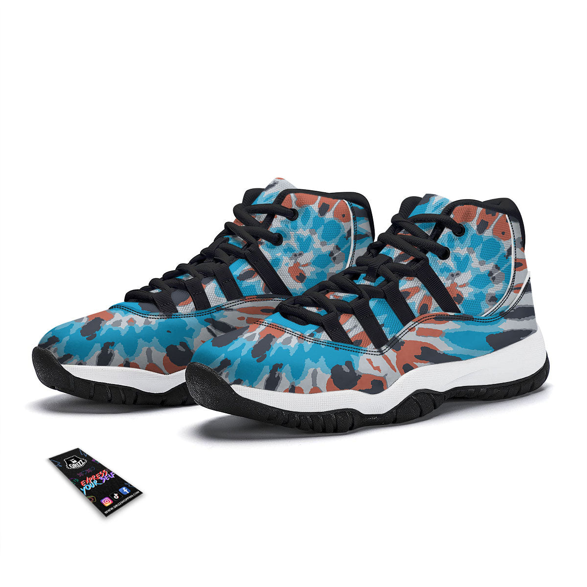 Virgo Cute Cartoon Print Pattern Black Bball Shoes-grizzshop