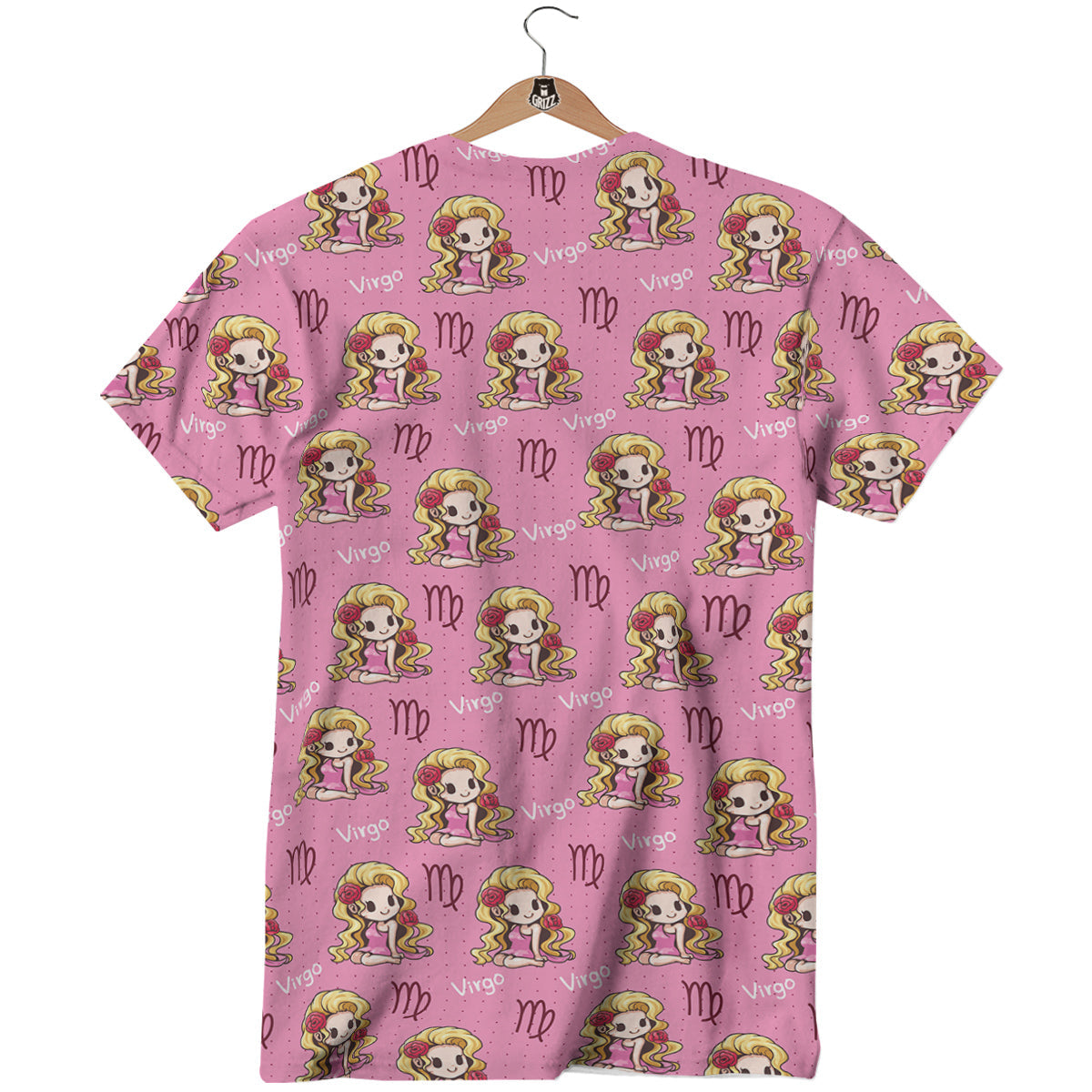 Virgo Cute Cartoon Print Pattern T-Shirt-grizzshop