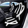 Virgo Sign White And Black Print Car Seat Covers-grizzshop