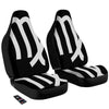 Virgo Sign White And Black Print Car Seat Covers-grizzshop