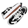 Virgo Sign White And Black Print Skate Shoes-grizzshop