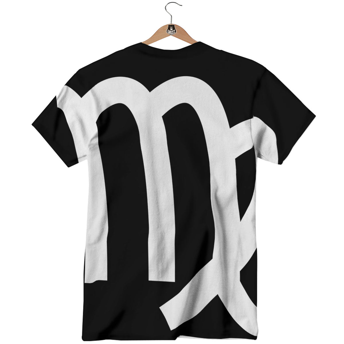 Virgo Sign White And Black Print T-Shirt-grizzshop