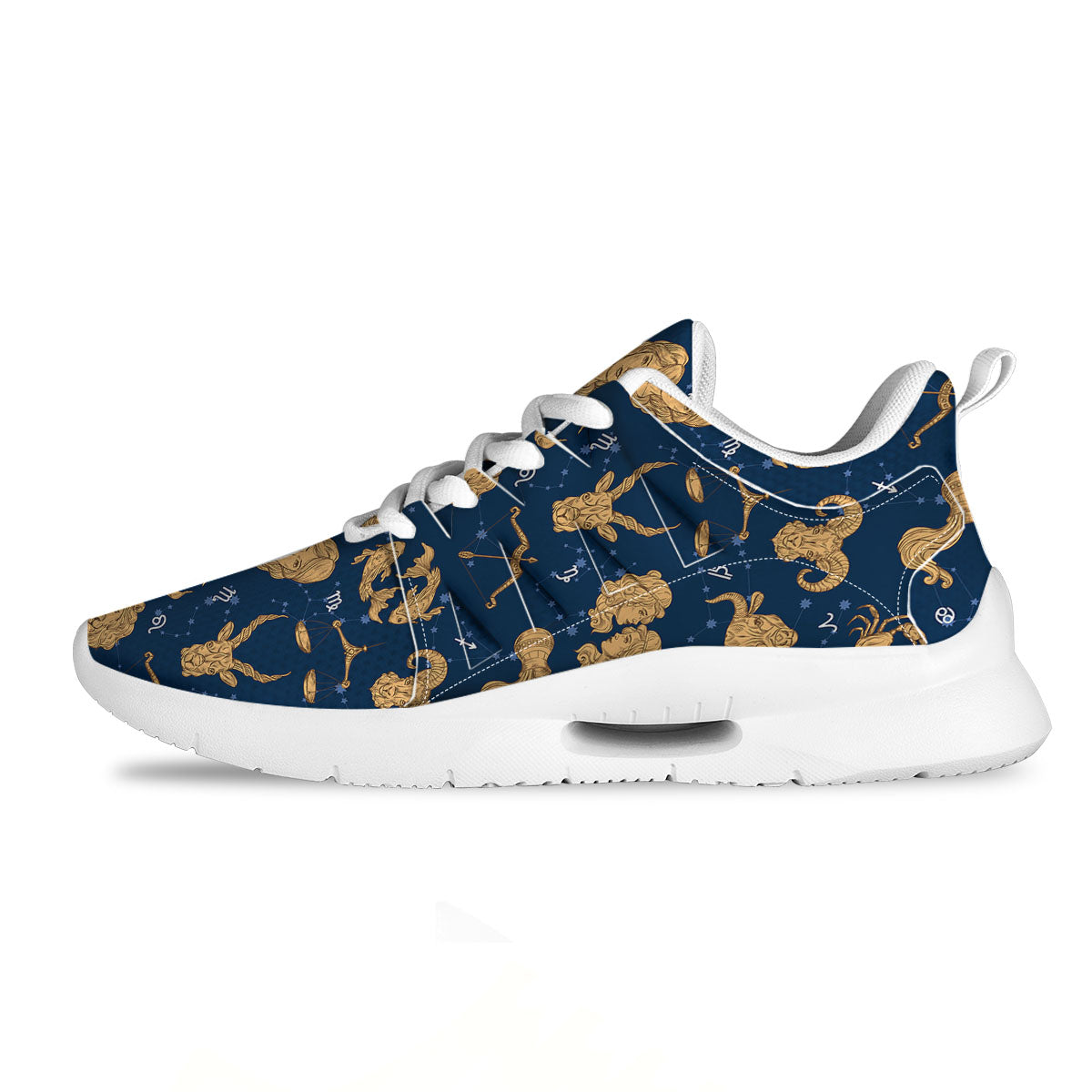 Virgo Zodiac Purple Print Pattern Tennis Shoes-grizzshop