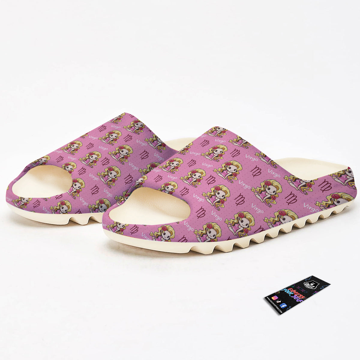 Virgo Cute Cartoon Print Pattern Sandals-grizzshop