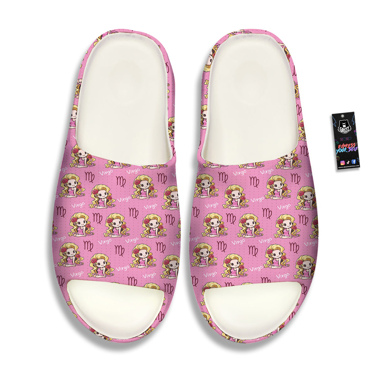Virgo Cute Cartoon Print Pattern Sandals-grizzshop