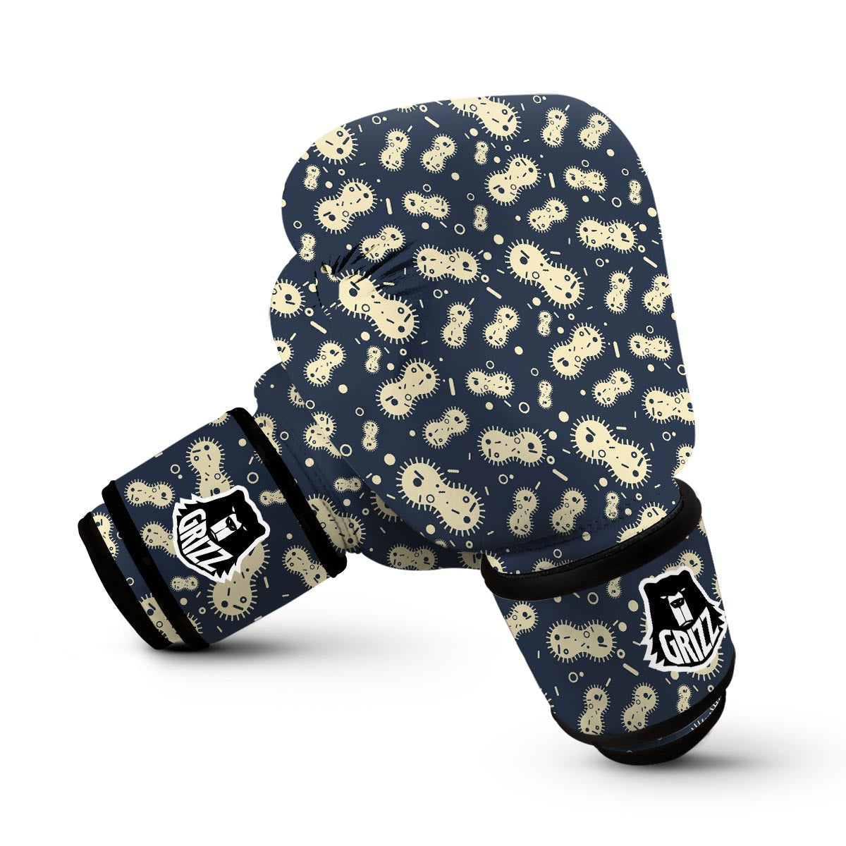 Virus Bacteria Print Pattern Boxing Gloves-grizzshop