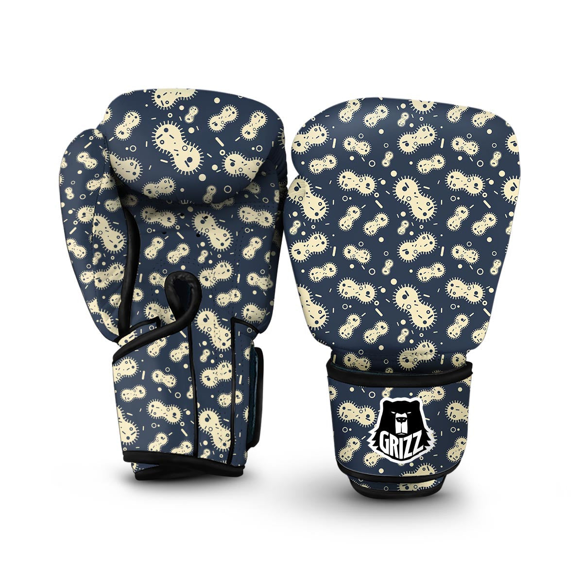 Virus Bacteria Print Pattern Boxing Gloves-grizzshop