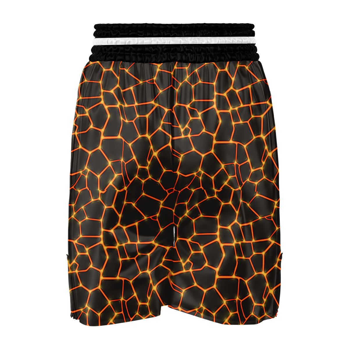 Volcano Cartoon Lava Print Pattern Boxing Shorts-grizzshop