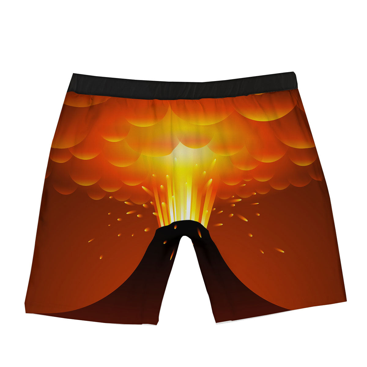 Volcano Erupt Print Boxer Briefs-grizzshop